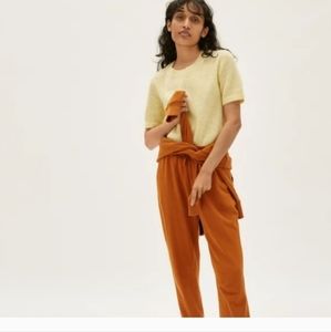 Everlane The Alpaca Sweater Short Tee Yellow